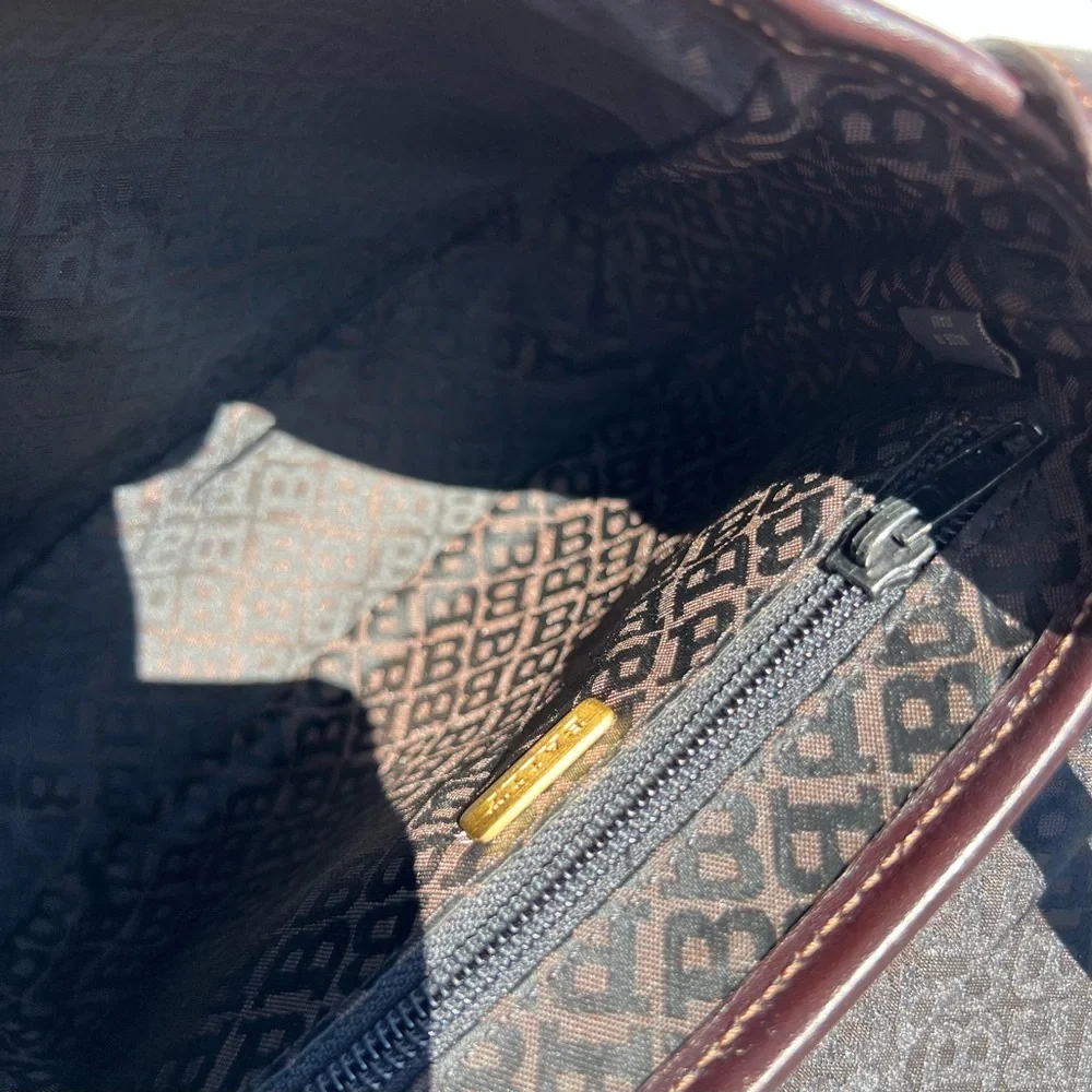 Bally Monogram Canvas Crossbody Bag